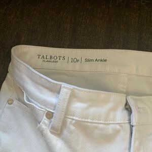 Talbots white pants!